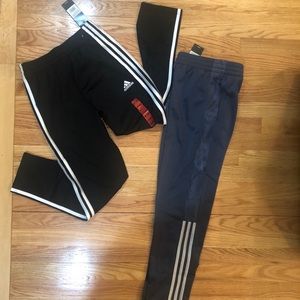 Adidas Boys Athletic Pants Size 10-12 NWT